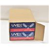 Image 1 : UVEX SAFETY GLASSES S2504 BLK / CLR QTY: 10 (NEW)