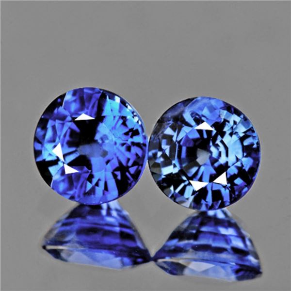 Natural Ceylon Blue Sapphire Pair {Flawless-VVS}