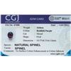 Image 3 : NATURAL RED CEYLON SPINEL 4.04 CTS - CERTIFIED