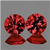 Image 1 : Natural  AAA Fire Pinkish Orange Rhodolite Garnet Pair