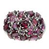 Image 1 : Natural Unheated Rhodolite Garnet Ring