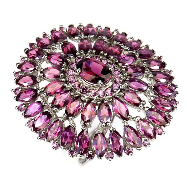 Natural Unheated  Rhodolite Garnet Ring