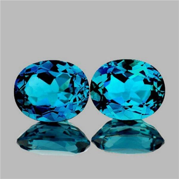 NATURAL LONDON BLUE TOPAZ PAIR [FLAWLESS-VVS]