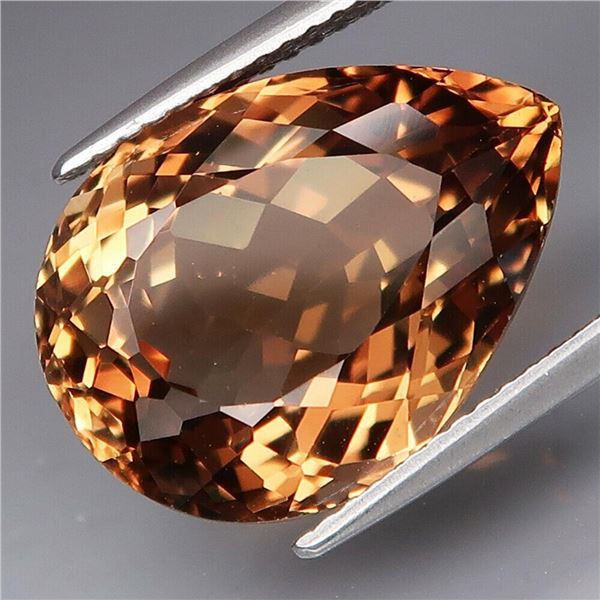 Natural  Peach Champagne  Brazil Topaz 14.29 Ct