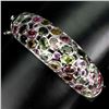 Image 1 : Natural  Tourmaline Peridot Rhodolite Garnet Bangle