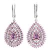 Image 1 : Natural Pink Rhodolite Garnet Earrings