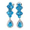 Image 2 : Natural Paraiba Blue  Apatite Earrings