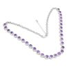 Image 2 : Natural Brazil Unheated Amethyst Necklace