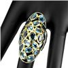 Image 3 : Natural Hand Made Swiss Blue Topaz Ring