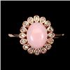 Image 1 : Natural Ethiopian Pink Opal Ring