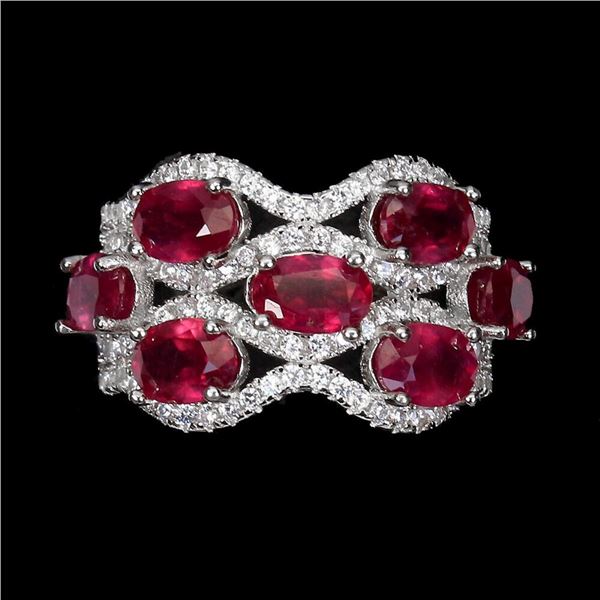 Natural Pigeon Blood Red Ruby Ring