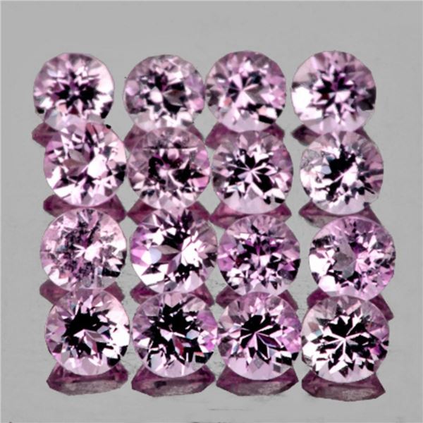 Natural Burma Soft  Pink Spinel 16 Pcs{Flawless-VVS1}