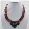 Image 1 : Tibet Natural Stone Tribal Queen Royal Necklace