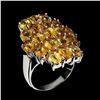 Image 3 : Natural Unheated Brazil Citrine Ring