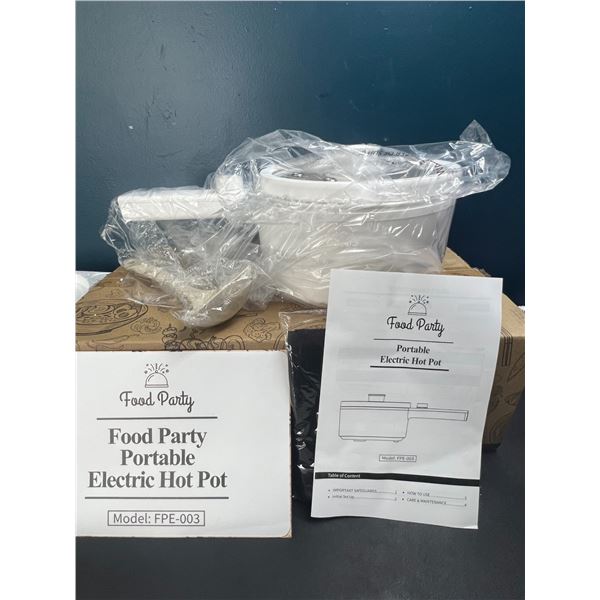 Lot of 1 Food Party Portable Electric Hot Pot