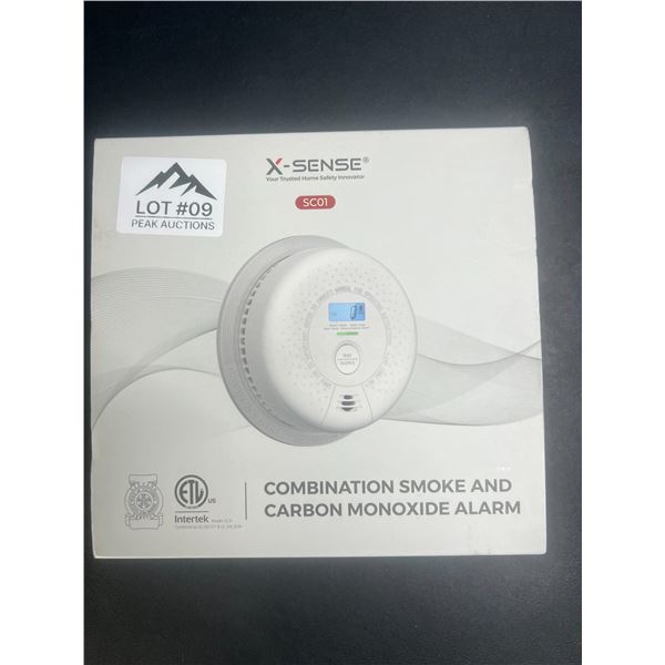 Lot of 1 X-Sense Combination Smoke & Carbon Monoxide Alarm