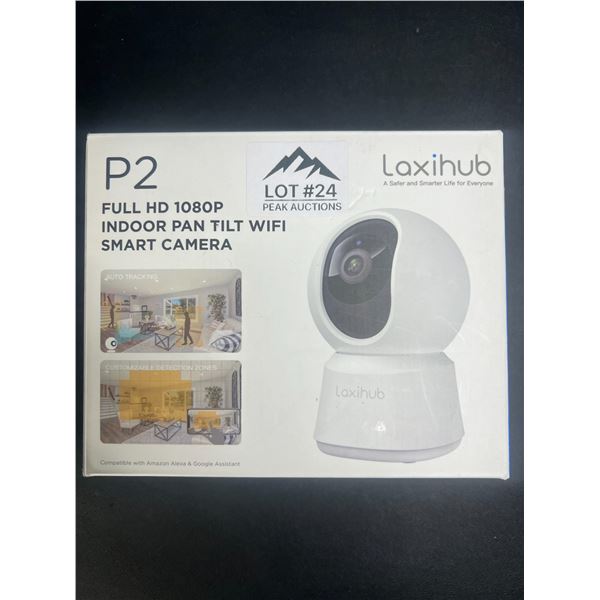Lot of 1 Laxihub P2 Full HD 1080P Indoor Pan Tilt WiFi Smart Camera