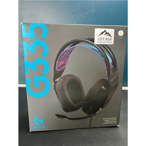 Lot of 1 Logitech G335 Wired Gaming Headset - Compatible with PC, Playstation, Xbox, Nintendo Switch