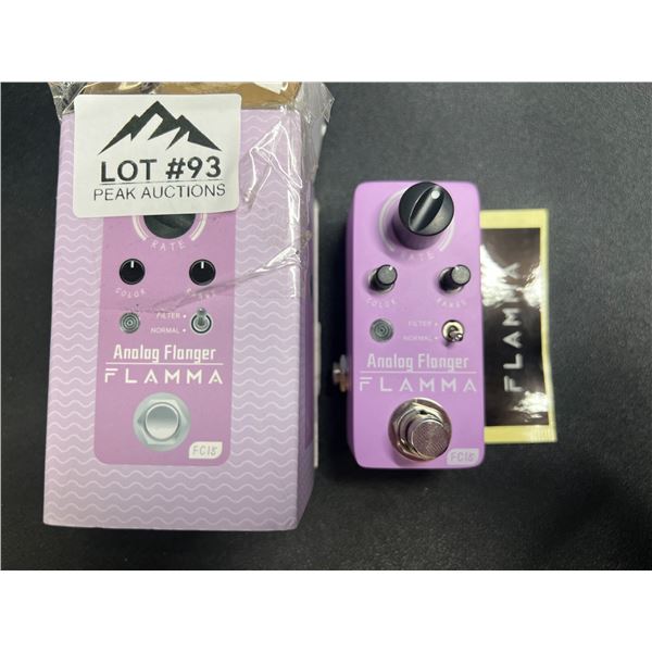 Lot of 1 Flamma Analog Flanger Guitar Effects Pedal
