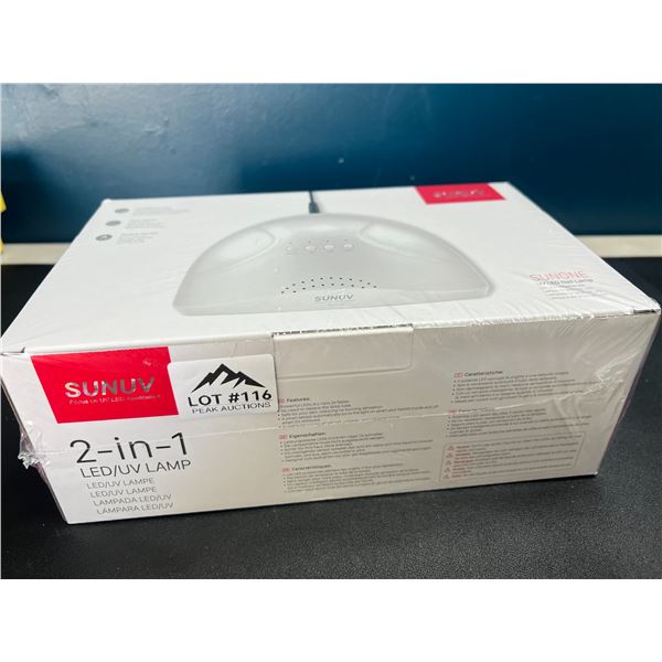 Lot of 1 SunUV Professional 2-in-1 LED/UV Nail Lamp