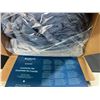 Image 4 : Lot of 1 Bedsure Essentials 8PC Bed-In-A-Bag - Solid Navy/Gray - Queen - 88x88inch