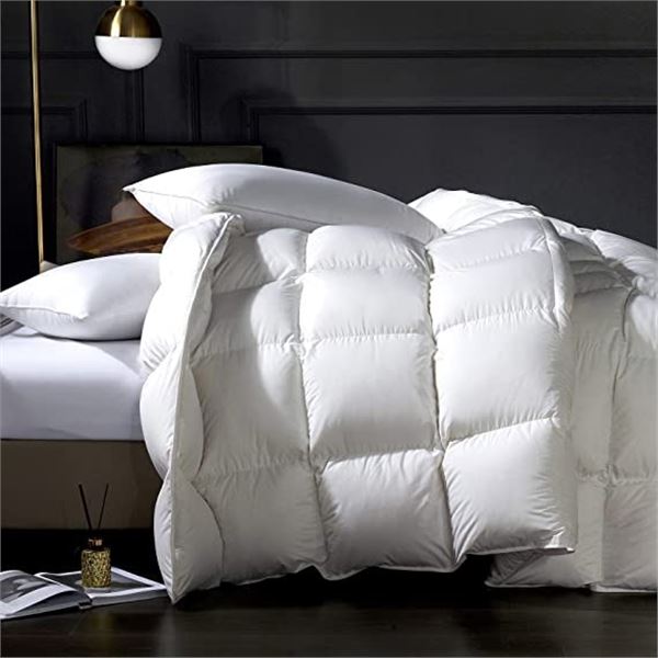 Lot of 1 Switte Premium White Goose Down Comforter Duvet Insert - Breathable & Fluffy