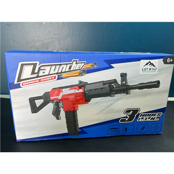 Lot of 1 Electric Automatic Launcher Toy Gun
