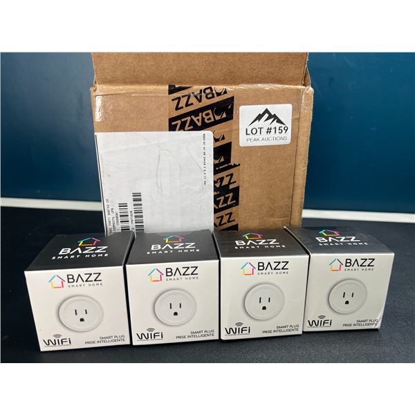 Lot of 4 Bazz Smart Home WiFi Smart Plugs