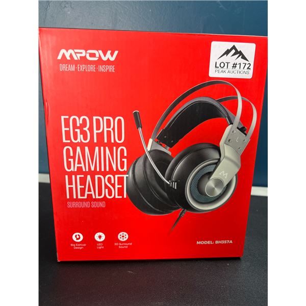 Lot of 1 MPOW EG3 Pro Gaming Headset w/ Surround Sound