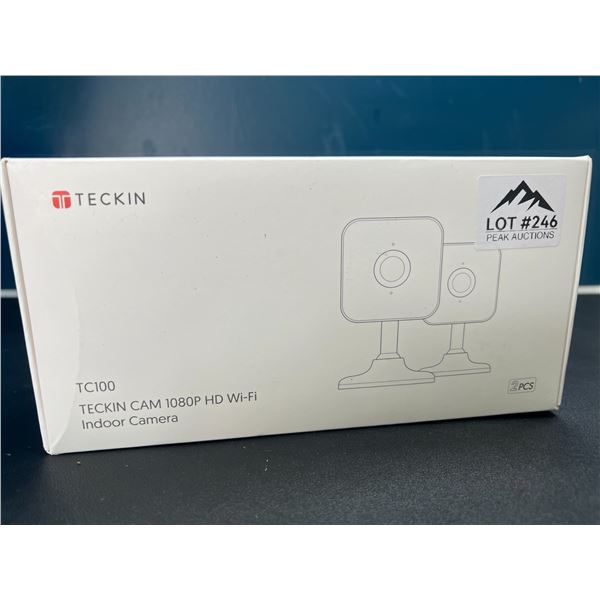 Lot of Teckin 1080P HD Wifi Indoor Security Cameras - 2 Pack
