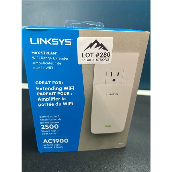 Lot of 1 Linksys Max-Stream WiFi range Extender