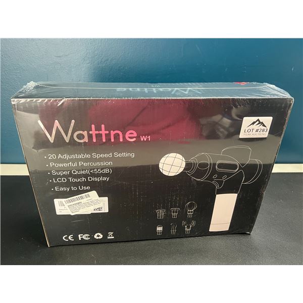 Lot of 1 Wattne W1 Deep Tissue Handheld Massage Gun