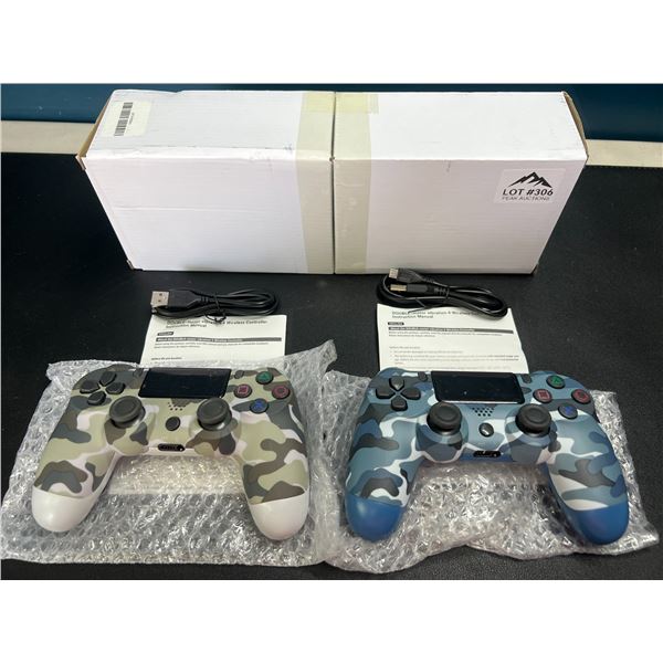 Lot of 2 Camo Playstation 4 Controllers