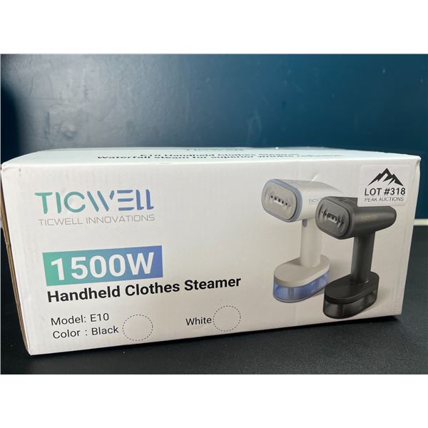 Lot of 1 Ticwell Handheld Clothes Steamer
