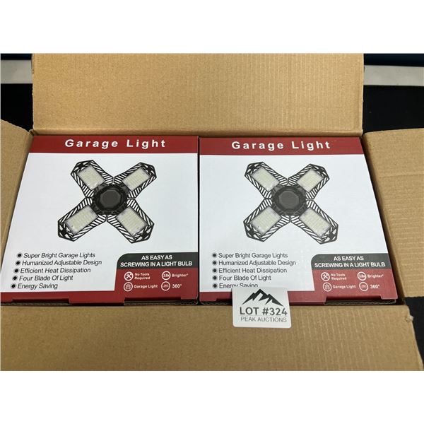 Lot of 2 LED Garage Lights - 2pack - 120W - 12000 Lumens