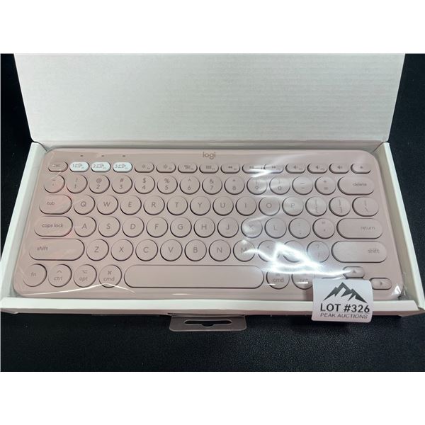 Lot of 1 Logitech Multi-Device K380 Keyboard for Mac - Pink