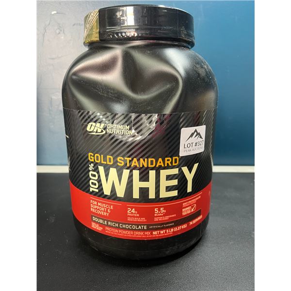 Lot of 1 Gold Standard Whey Protein Powder - 2.27KG - Double Rich Chocolate