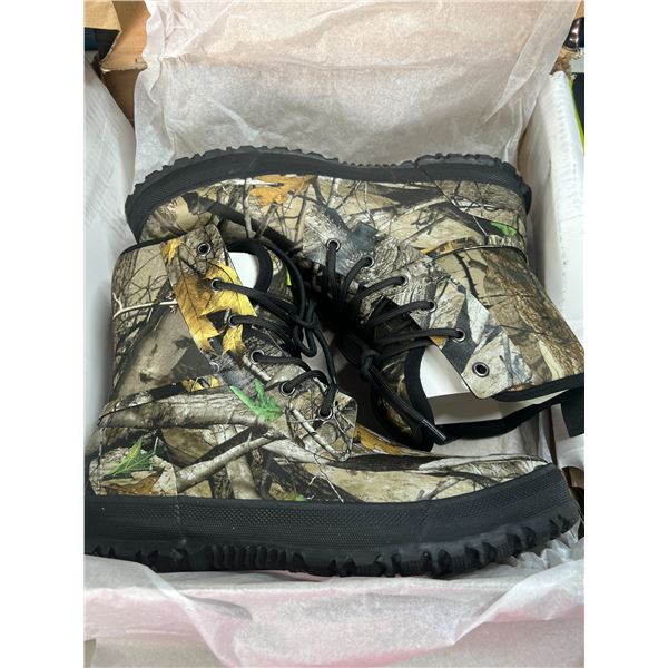 Lot of 1 Pair of Tidewe RealTree Camo Mens Lace Up Boots - Size 10