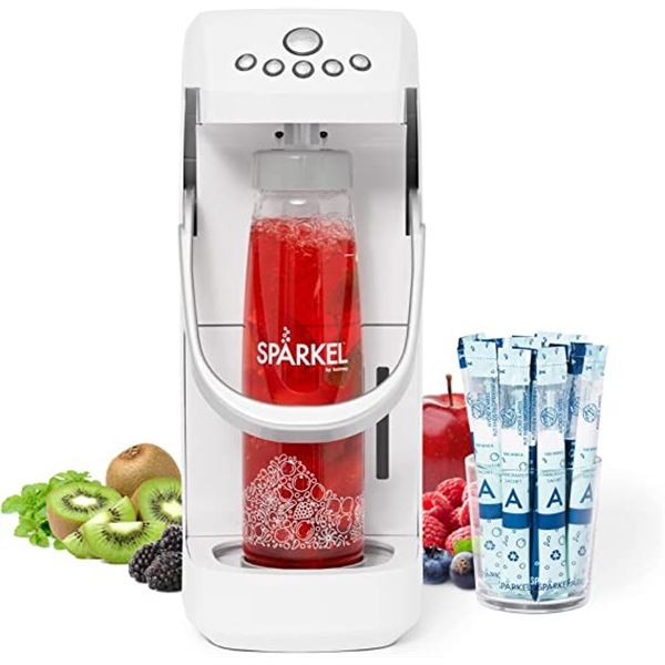 Lot of 1 Sparkel Beverage System - Sparkling Water and Soda Maker - White