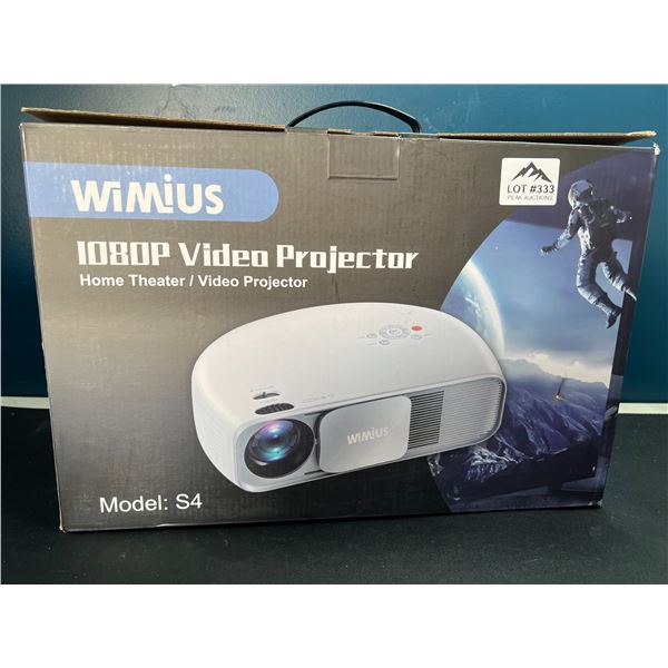 Lot of 1 Wimius 1080P S4 Video Home Theater Projector