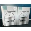 Image 1 : Lot of 2 Compost Pails - White
