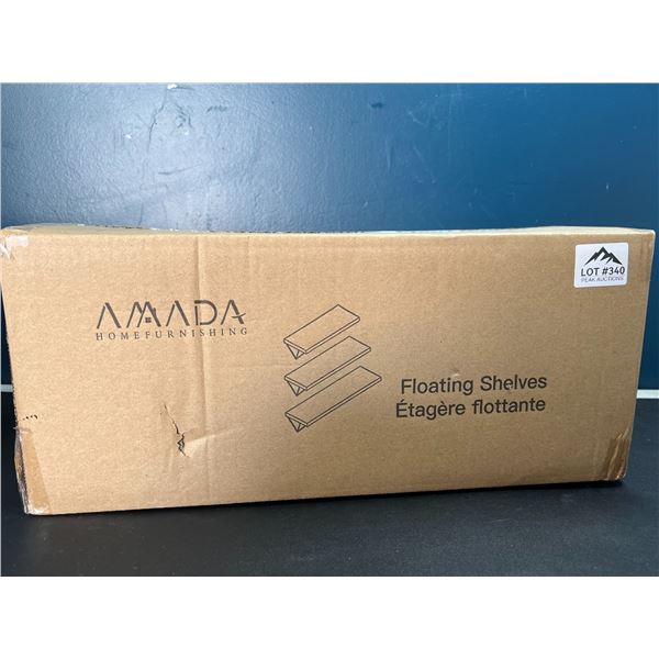 Lot of Floating Wall Shelves - White - 3pack