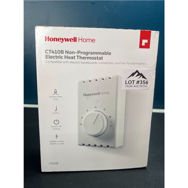 Lot of 1 Honeywell Home CT410B Electric Heat Thermostat