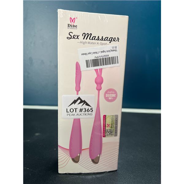 Lot of 1 Vibrating G-Spot Sex Toy Vibrator for Women