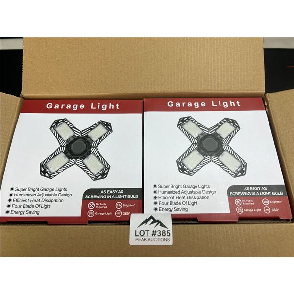 Lot of 2 LED Garage Lights - 2pack - 120W - 12000 Lumens