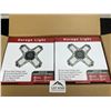 Image 1 : Lot of 2 LED Garage Lights - 2pack - 120W - 12000 Lumens