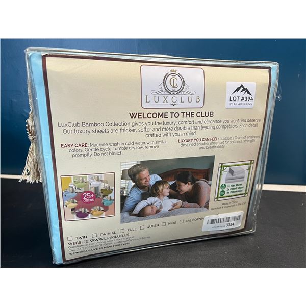 Lot of 1 Split King Sheet Set - Blue