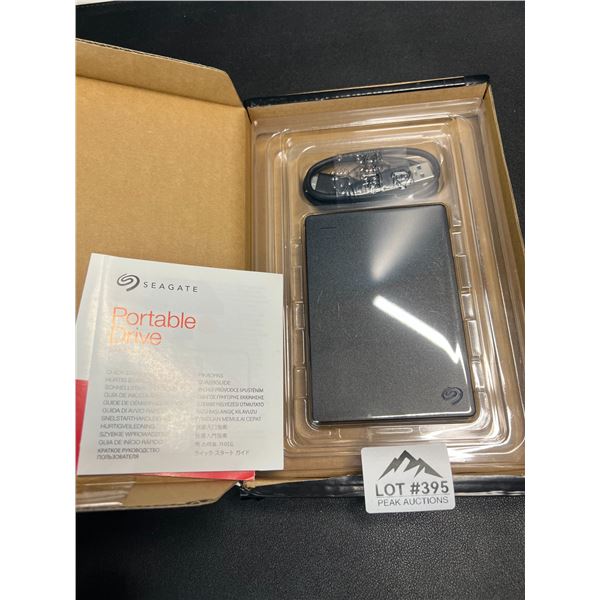 Lot of 1 Seagate STX Portable External Hard Drive - 1TB - Plug and Play