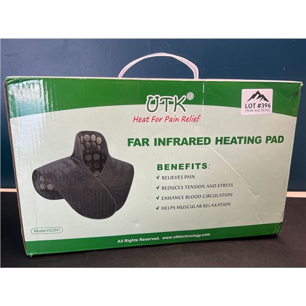 Lot of 1 UTK Far Infrared Heating Pad for Neck, Back, and Shoulder