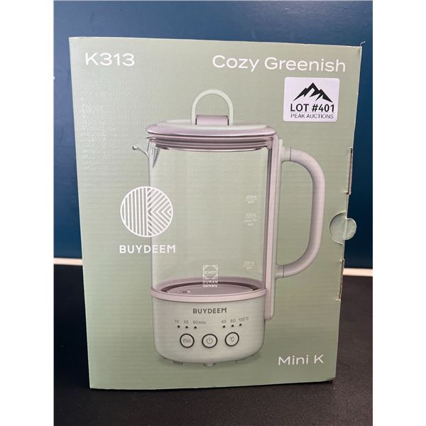 Lot of 1 Buydeem Mini K - K313 Travel Electric Kettle - Cozy Greenish